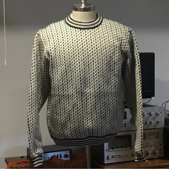 VINTAGE EUC LL BEAN MENS LARGE MADE IN NORWAY WOOL/RAYON BLEND - Picture 4 of 5